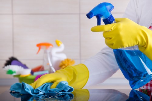 Move out cleaning service preparing a Watford home for handover