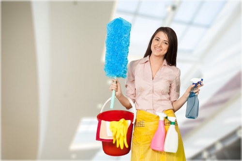 Regular domestic cleaning visit in a Watford household