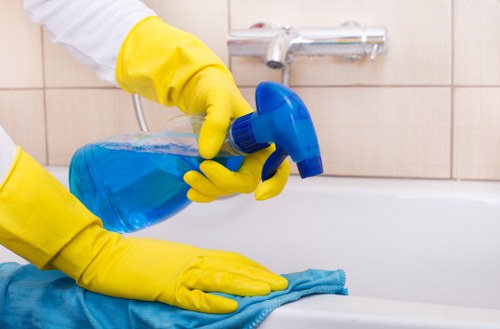 Carpet cleaning service for a Watford property with furniture moved for deep cleaning