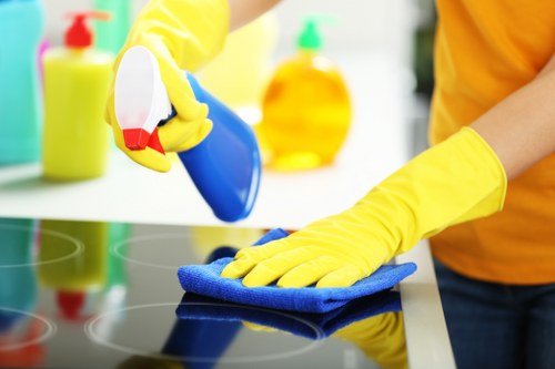 Professional deep cleaning of carpets in a Watford business premises