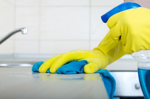 Local cleaner treating stains and odours on a mattress in Watford