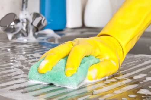 Weekly cleaning visit in a Watford apartment